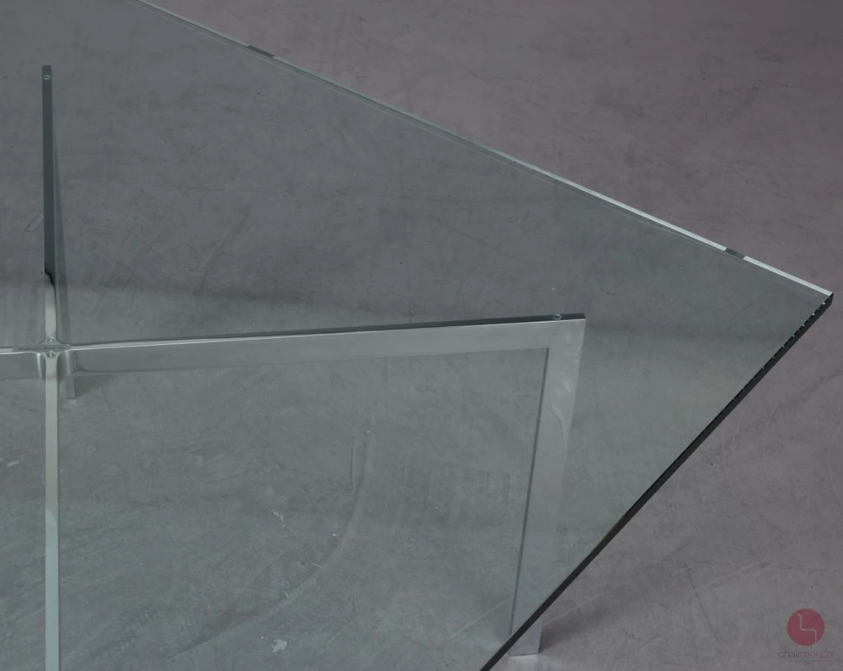 Knoll International Barcelona Table Couchtisch mit Glasplatte