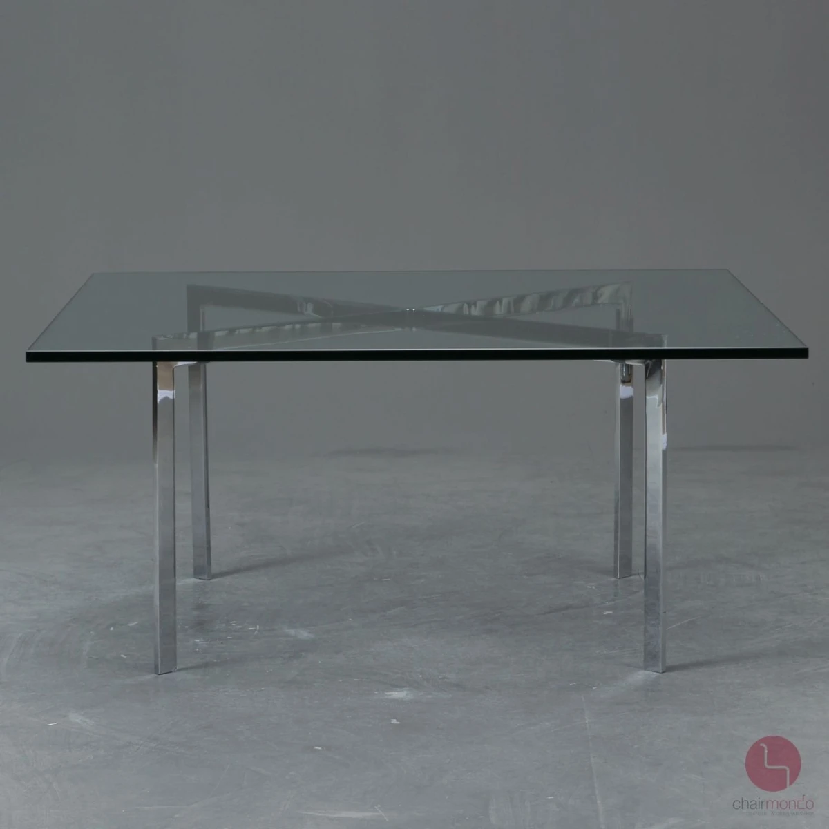 Knoll International Barcelona Table Couchtisch mit Glasplatte