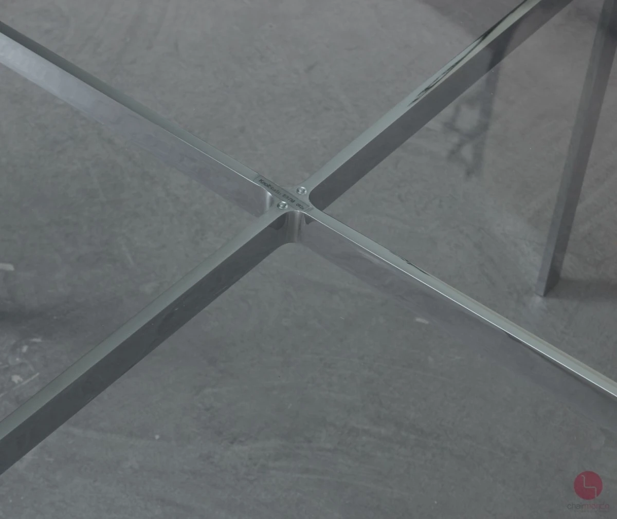 Knoll International Barcelona Table Couchtisch mit Glasplatte