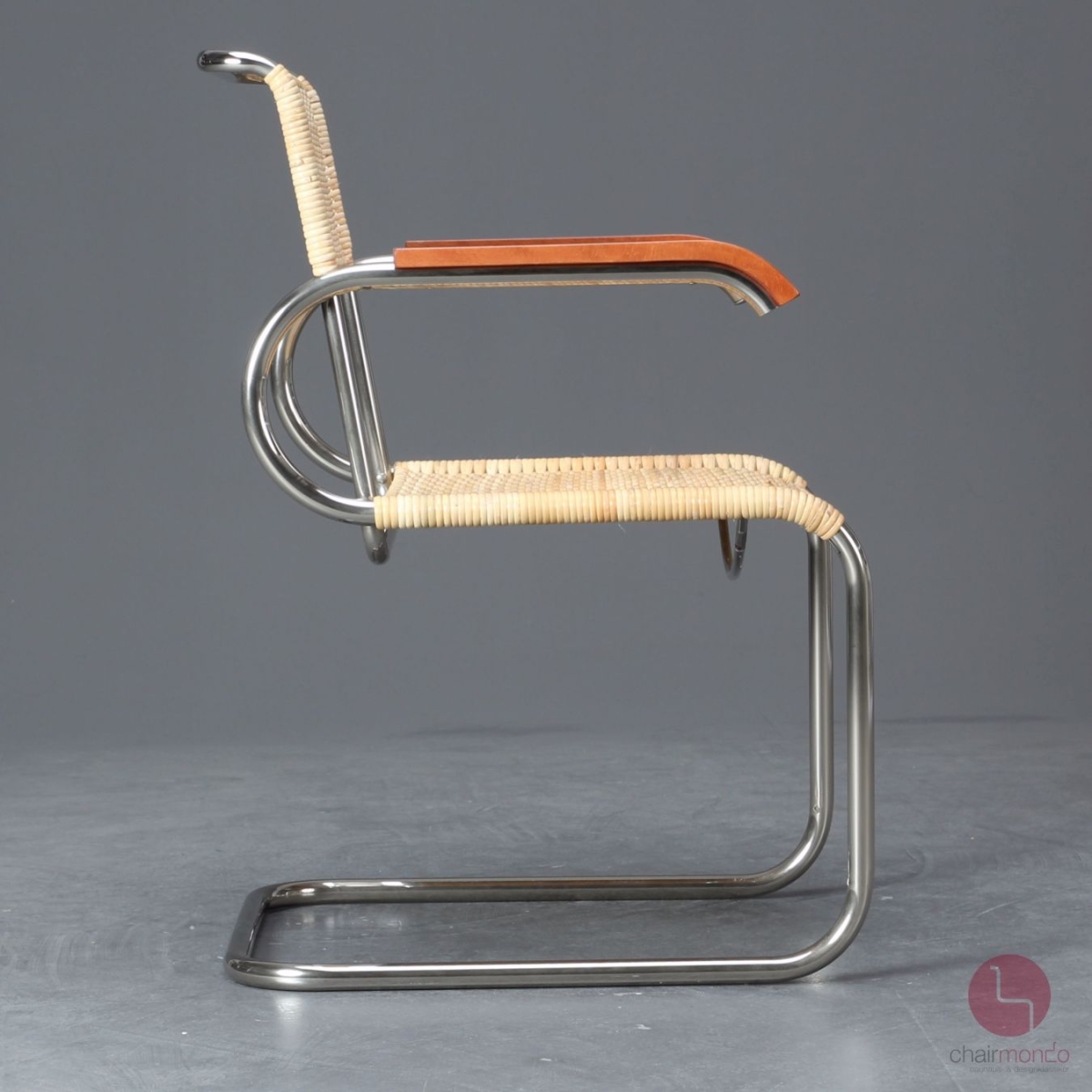 Preview: Tecta D40 Freischwinger mit neuem Natur-Geflecht, gebraucht