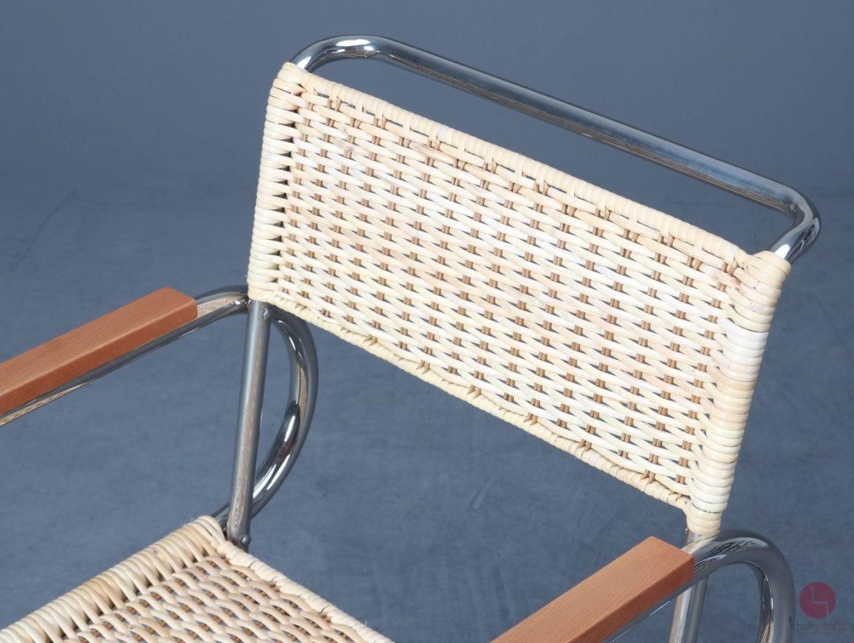 Preview: Tecta D40 Freischwinger mit neuem Natur-Geflecht, gebraucht