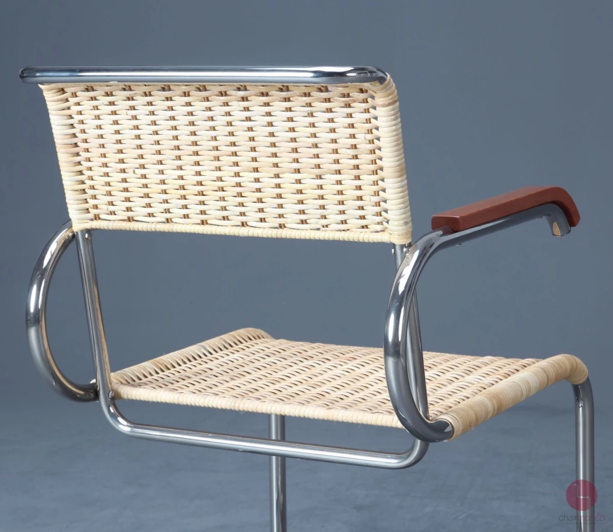 Tecta D40 Freischwinger mit neuem Natur-Geflecht, gebraucht