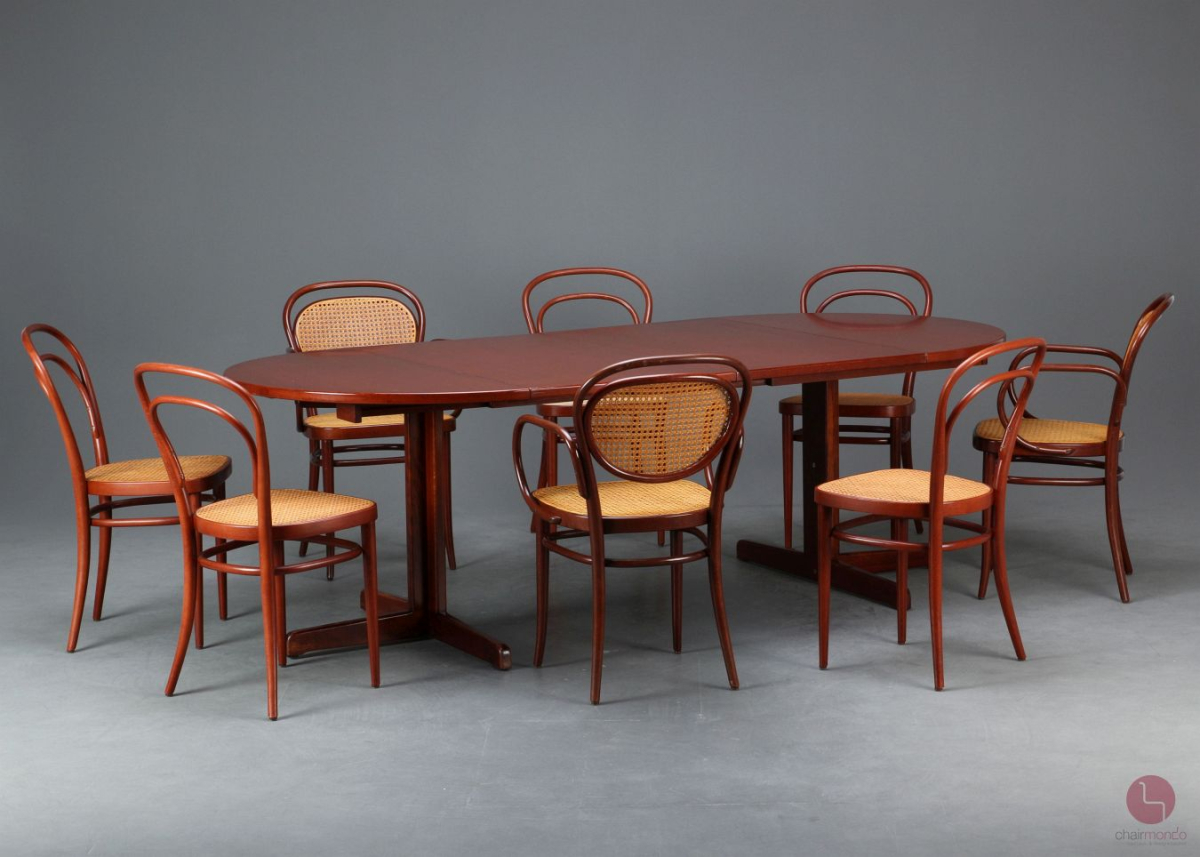 Preview: Thonet 1051 Esstisch in Mahagoni 110 - 230 cm ausziehbar gebraucht