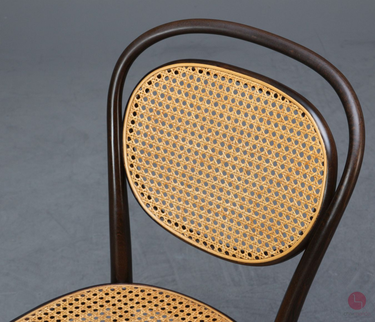 Preview: Thonet 215 R Bugholzstuhl Braun mit Geflecht gebraucht