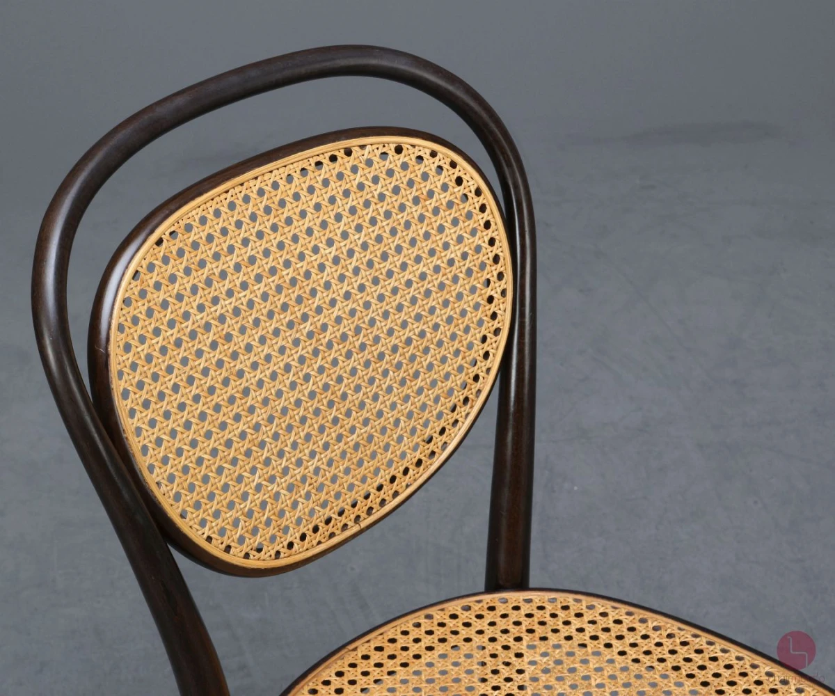 Thonet 215 R Bugholzstuhl Braun mit Geflecht gebraucht