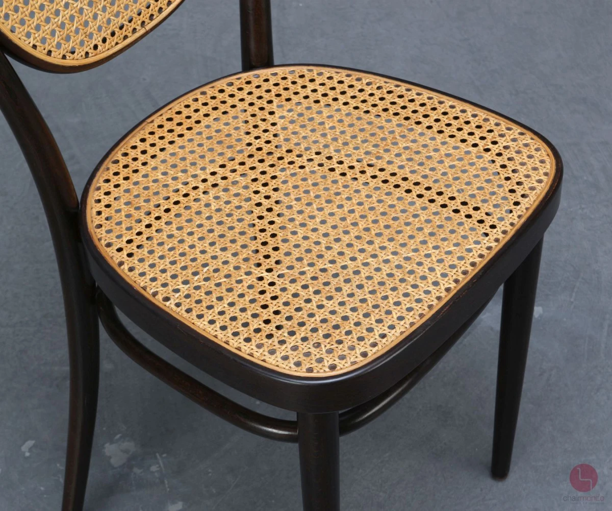 Thonet 215 R Bugholzstuhl Braun mit Geflecht gebraucht