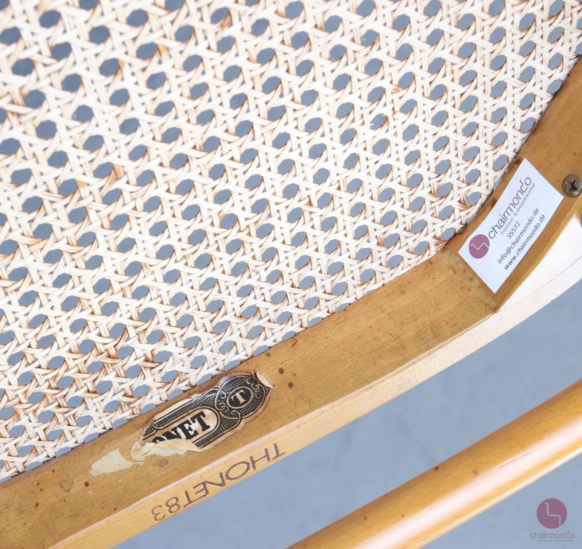 Thonet 215 RF Kirsche Bugholzstuhl mit Geflecht Buche gebraucht