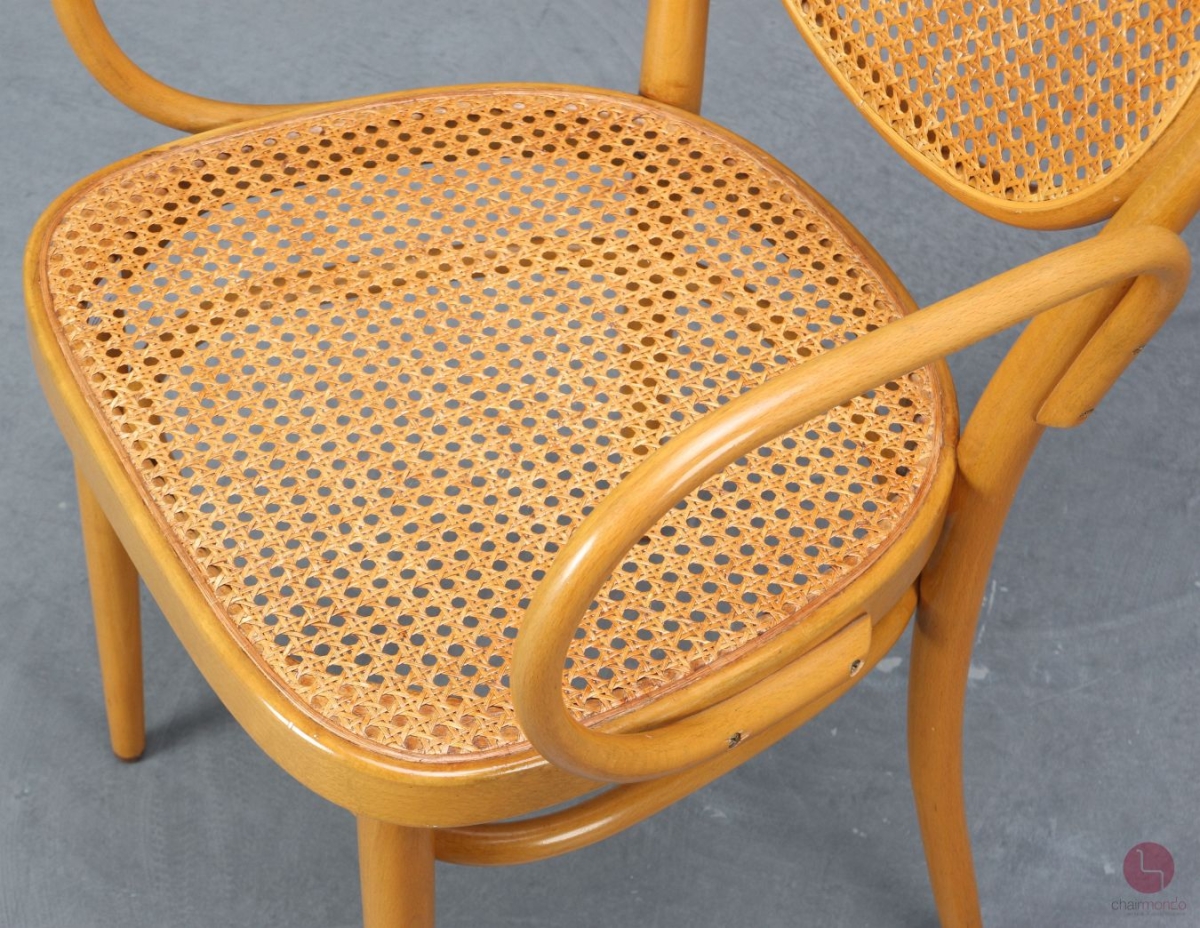 Preview: Thonet 215 RF Kirsche Bugholzstuhl mit Geflecht Buche gebraucht