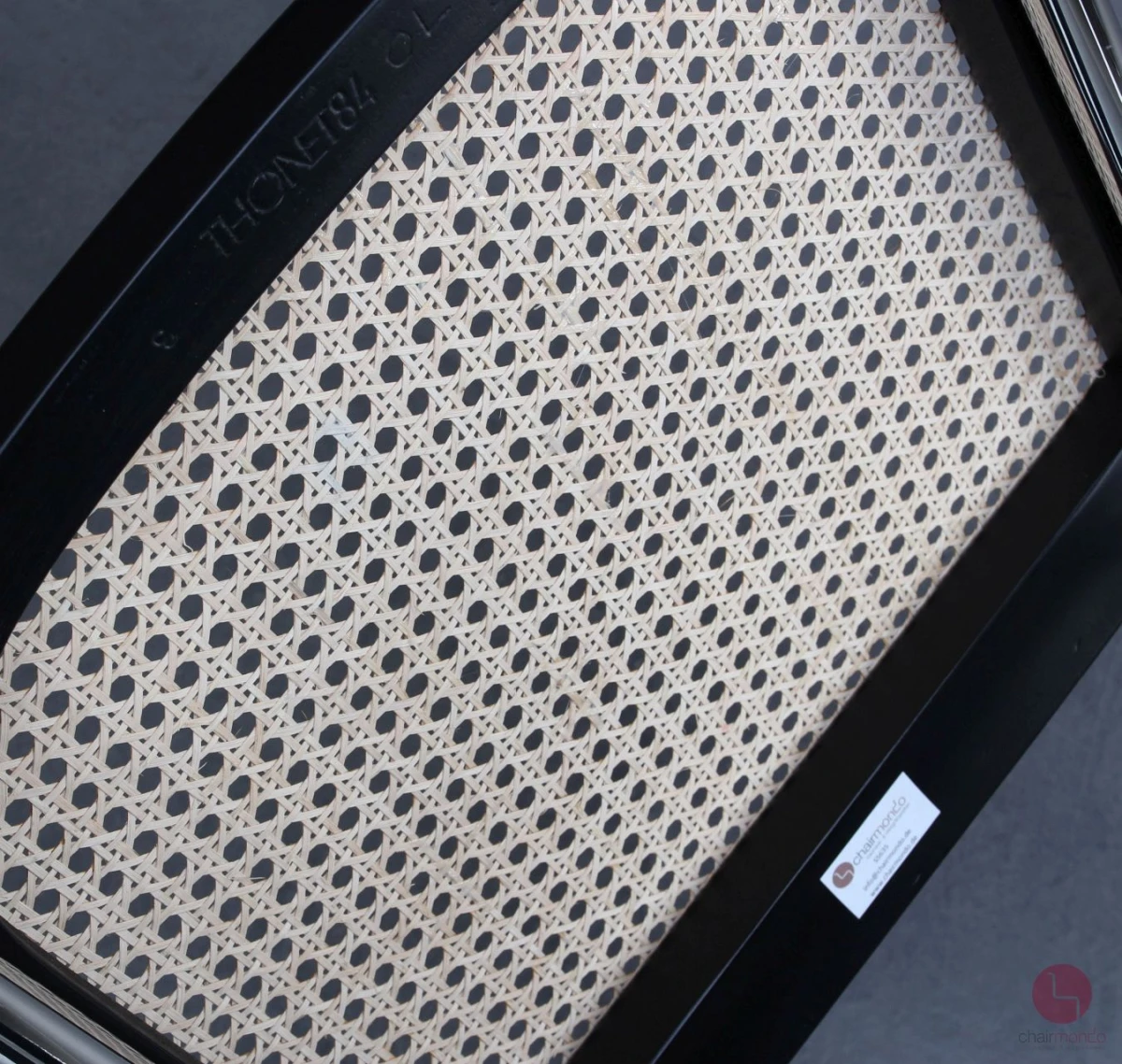 Thonet S32 Schwarz Freischwinger mit Wiener Geflecht Vintage