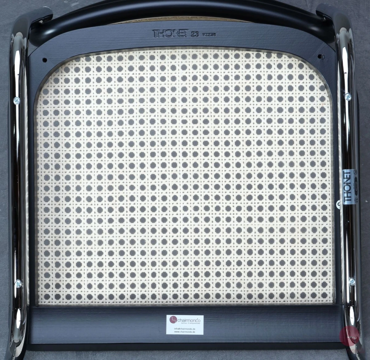 Thonet S32 VH Barstuhl mit Geflecht und Stützgewebe inkl. Filzgleiter