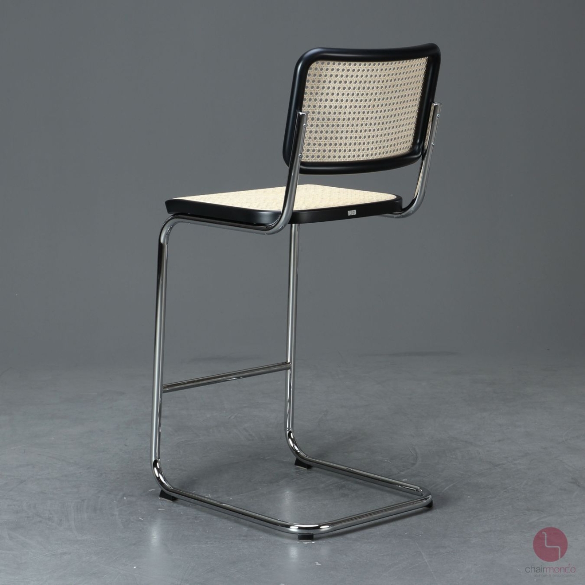 Preview: Thonet S32 VH Barstuhl mit Geflecht und Stützgewebe inkl. Filzgleiter