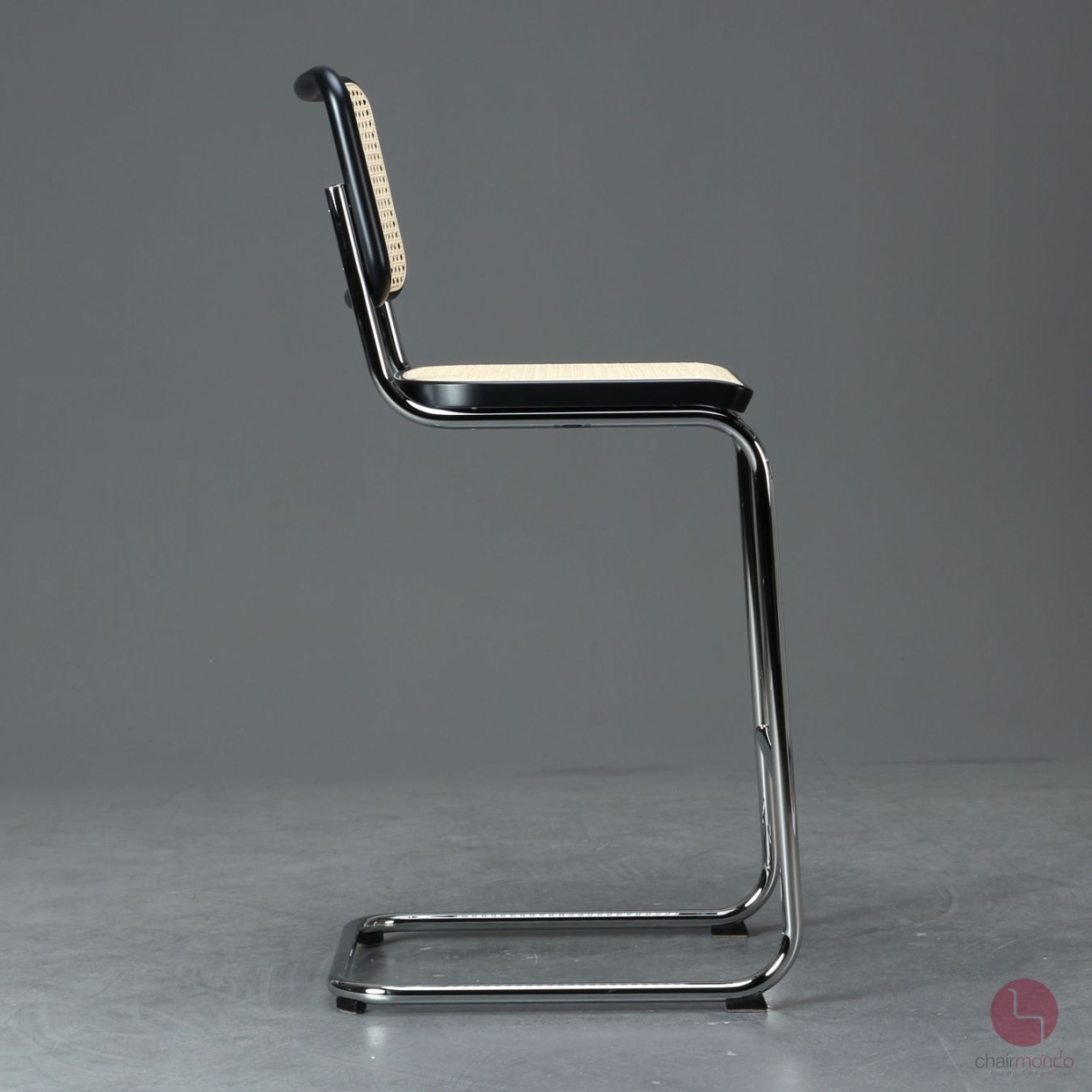 Preview: Thonet S32 VH Barstuhl mit Geflecht und Stützgewebe inkl. Filzgleiter