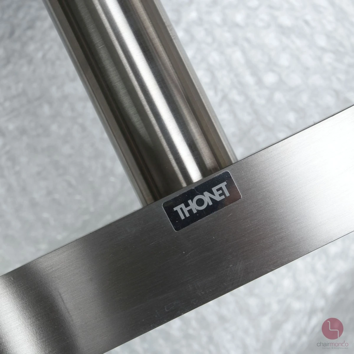 Thonet 808 Lounge Leder Sessel Schwarz mit Ottoman gebraucht