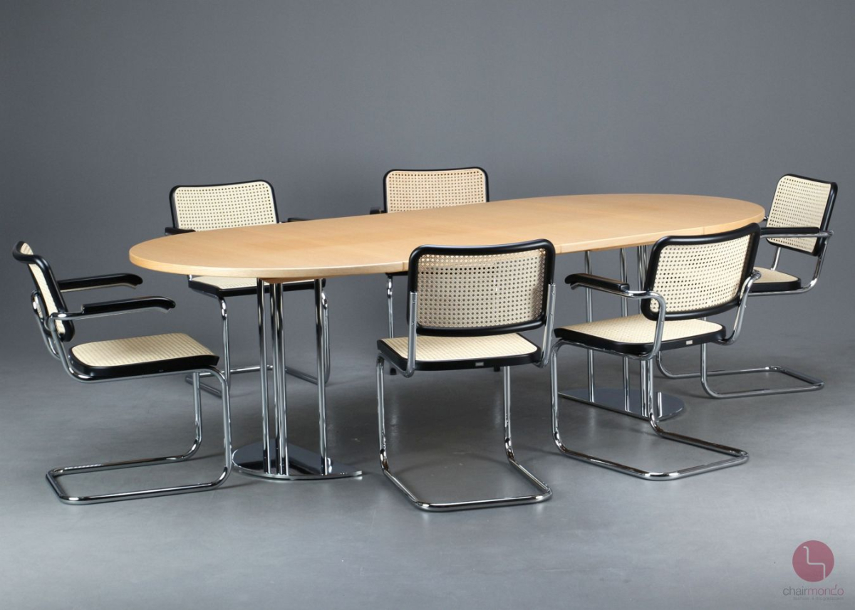 Preview: Thonet S1047 Esstisch in Buche Natur, bis 240 cm ausziehbar, gebraucht