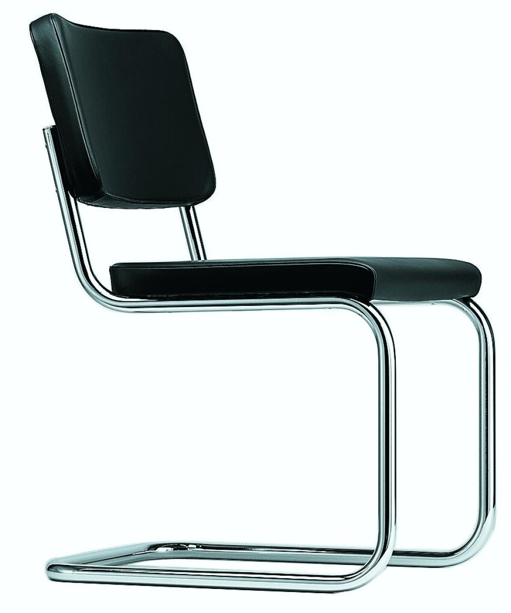 Preview: Thonet S32 PV Freischwinger vollumpolstert mit Stoff oder Leder - Neuware