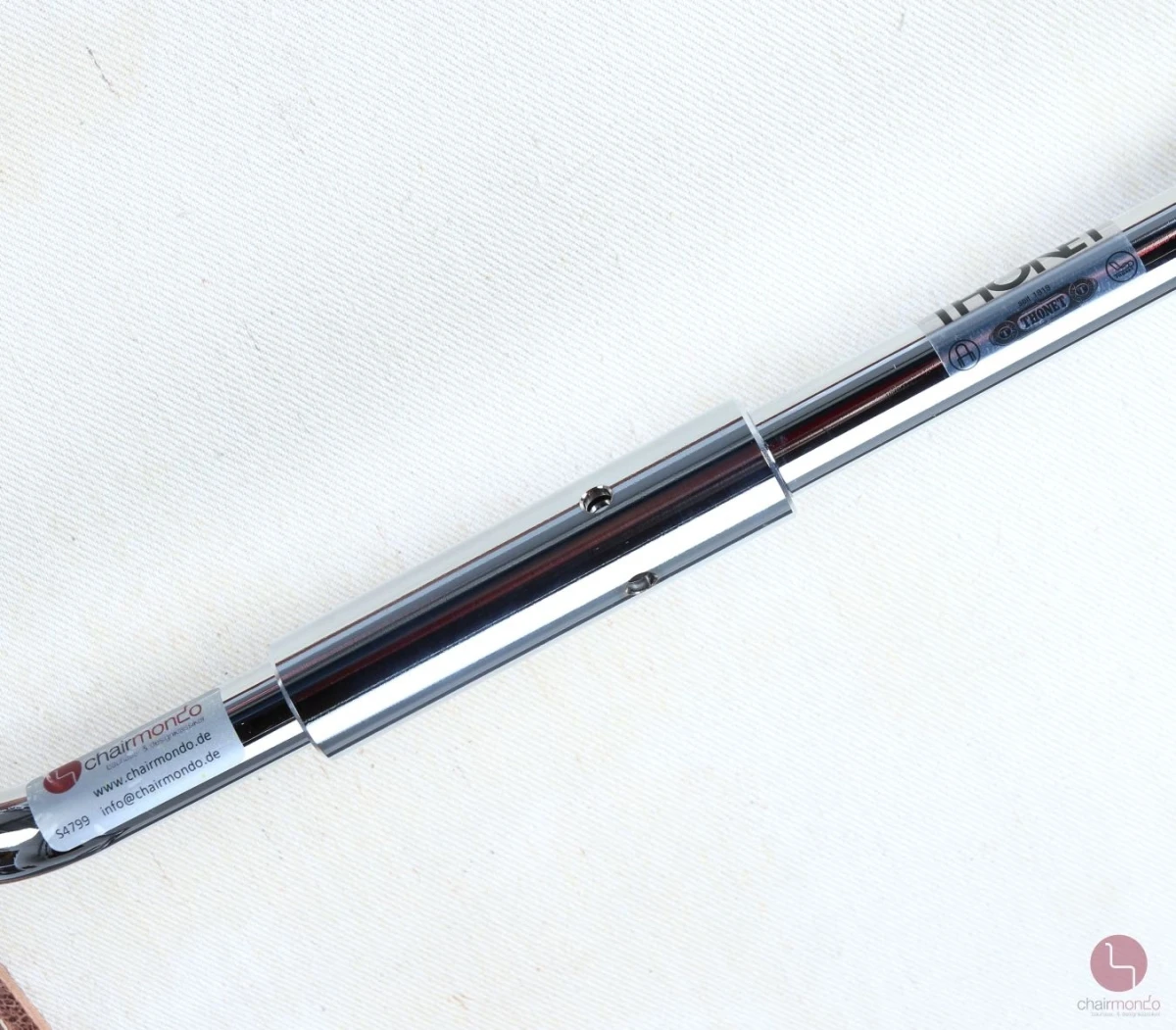 Thonet S35 L Pure Materials Freischwinger Sessel mit Büffelleder NEU