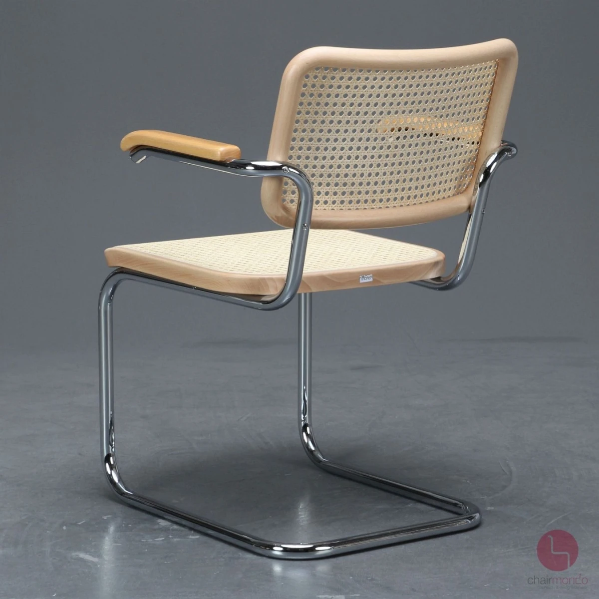 Thonet S64 V Freischwinger in Buche mit Geflecht + Stützgewebe gebraucht