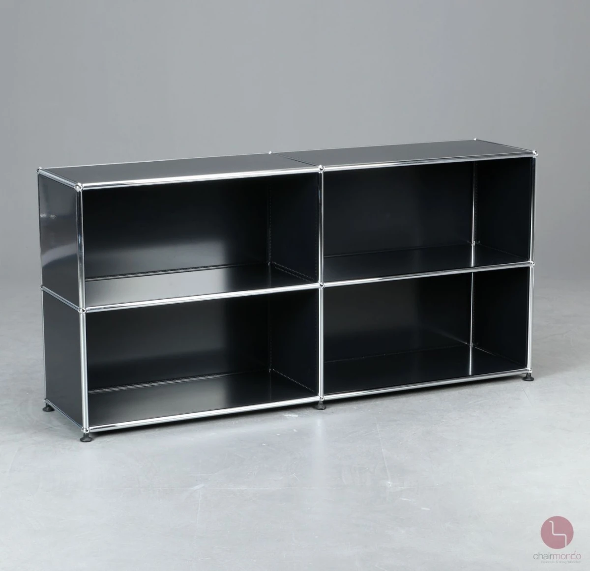 USM Haller Sideboard Schwarz mit vier Fächern gebraucht