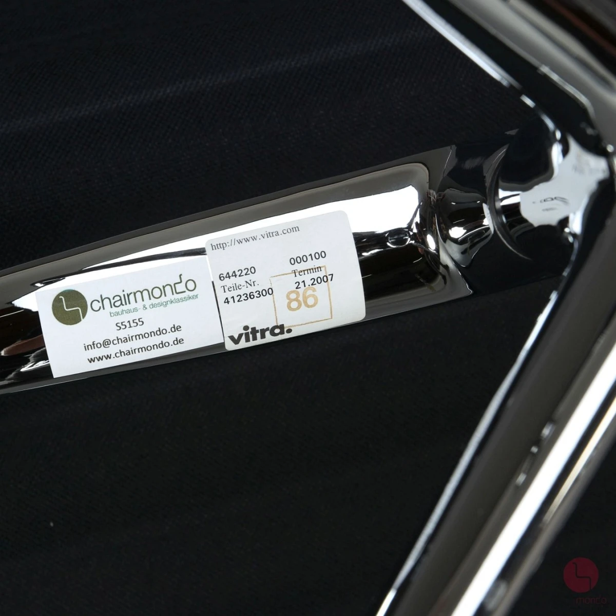 Vitra EA 116 Aluminium Chair Sessel Leder Schwarz gebraucht