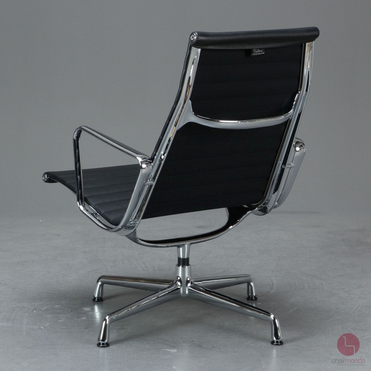 Preview: Vitra EA 116 Aluminium Chair Sessel Leder Schwarz gebraucht