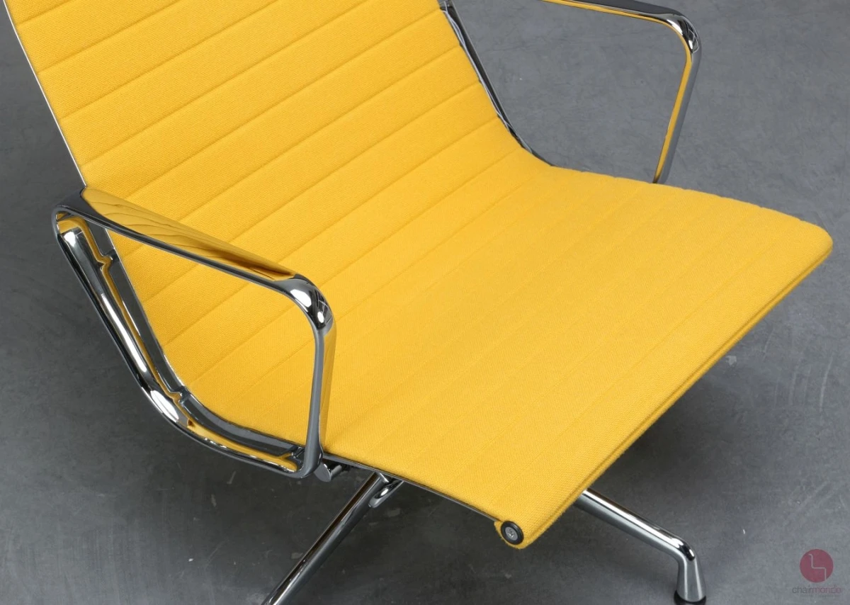 Vitra EA 124 Aluminium Chair Sessel Hopsak Gelb gebraucht