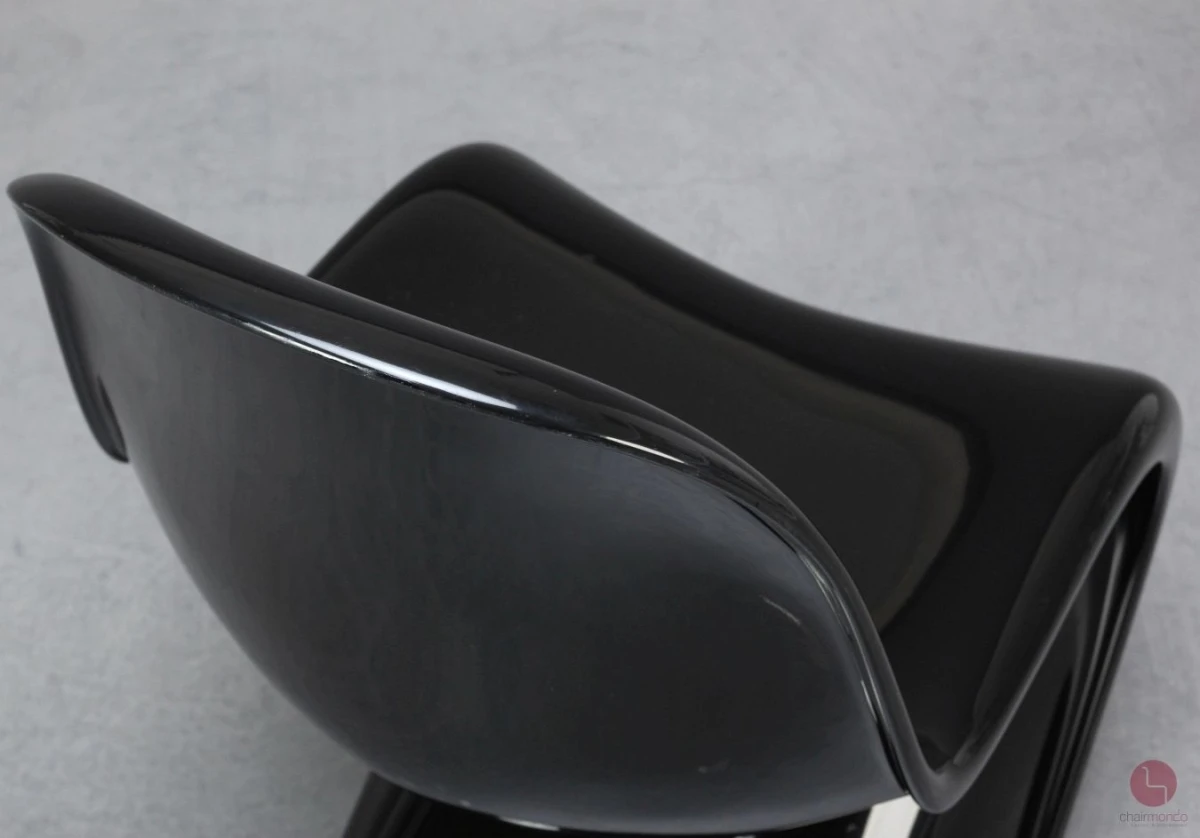 Vitra Panton Chair Classic Stuhl Schwarz Hochglanz gebraucht
