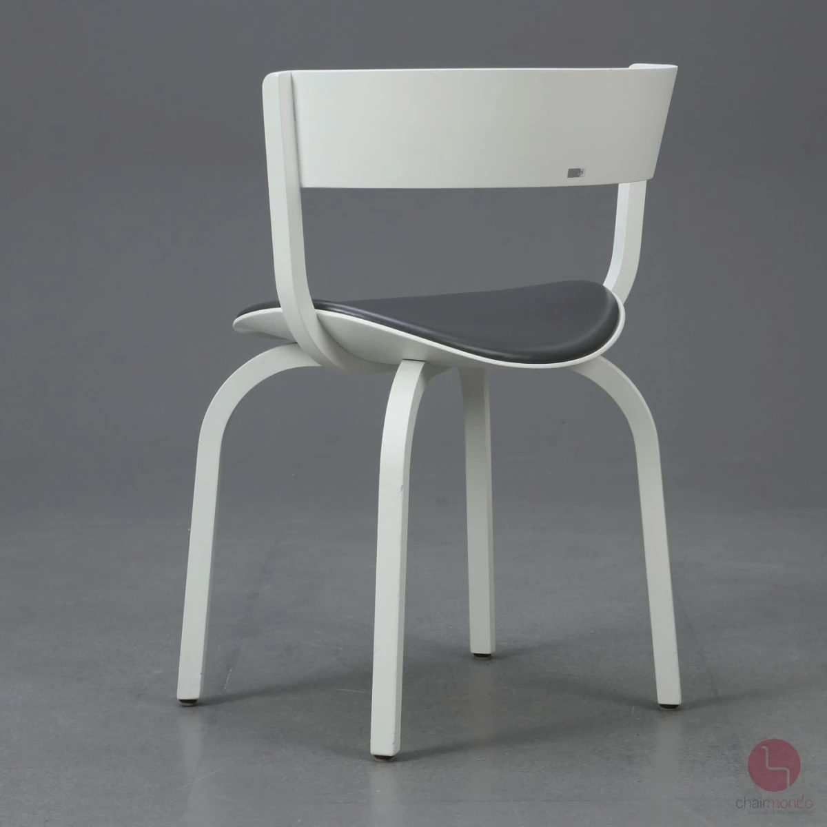 Thonet 404 SPF Leder Grau Bugholzstuhl Weiß gebraucht