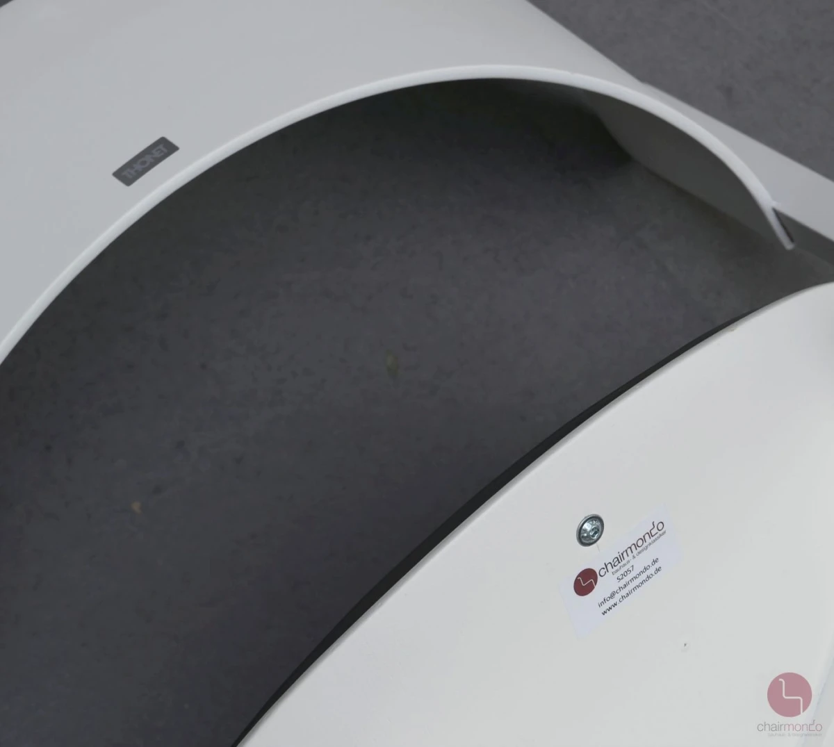 Thonet 404 SPF Leder Grau Bugholzstuhl Weiß gebraucht