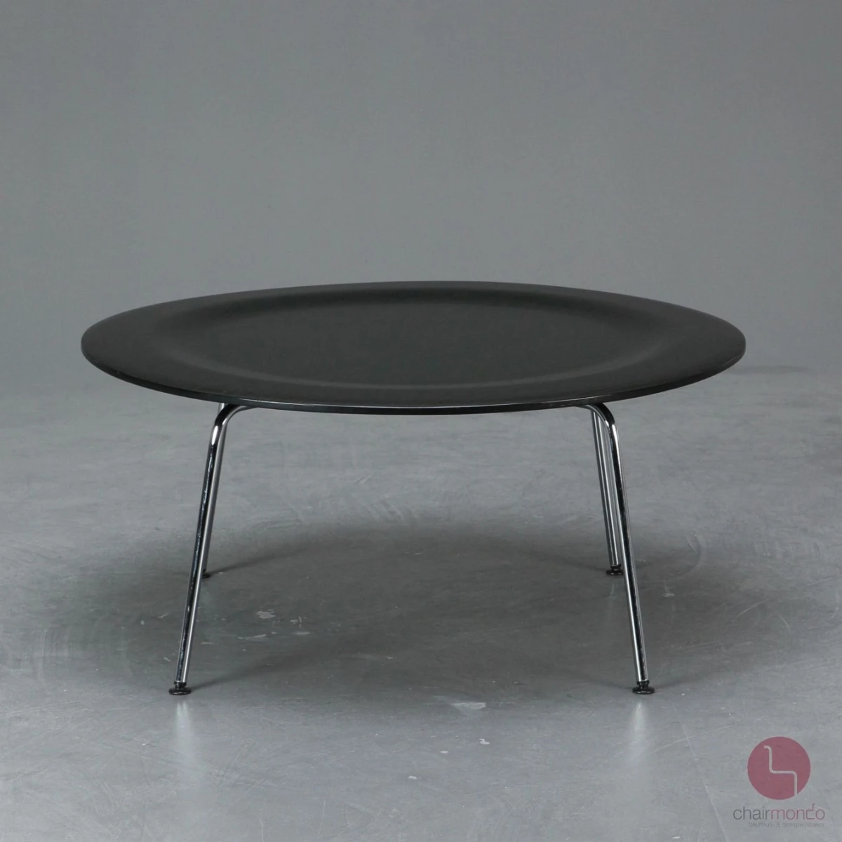 Vitra Herman Miller CTM Coffee Table Metal mit schwarzer Platte, gebraucht