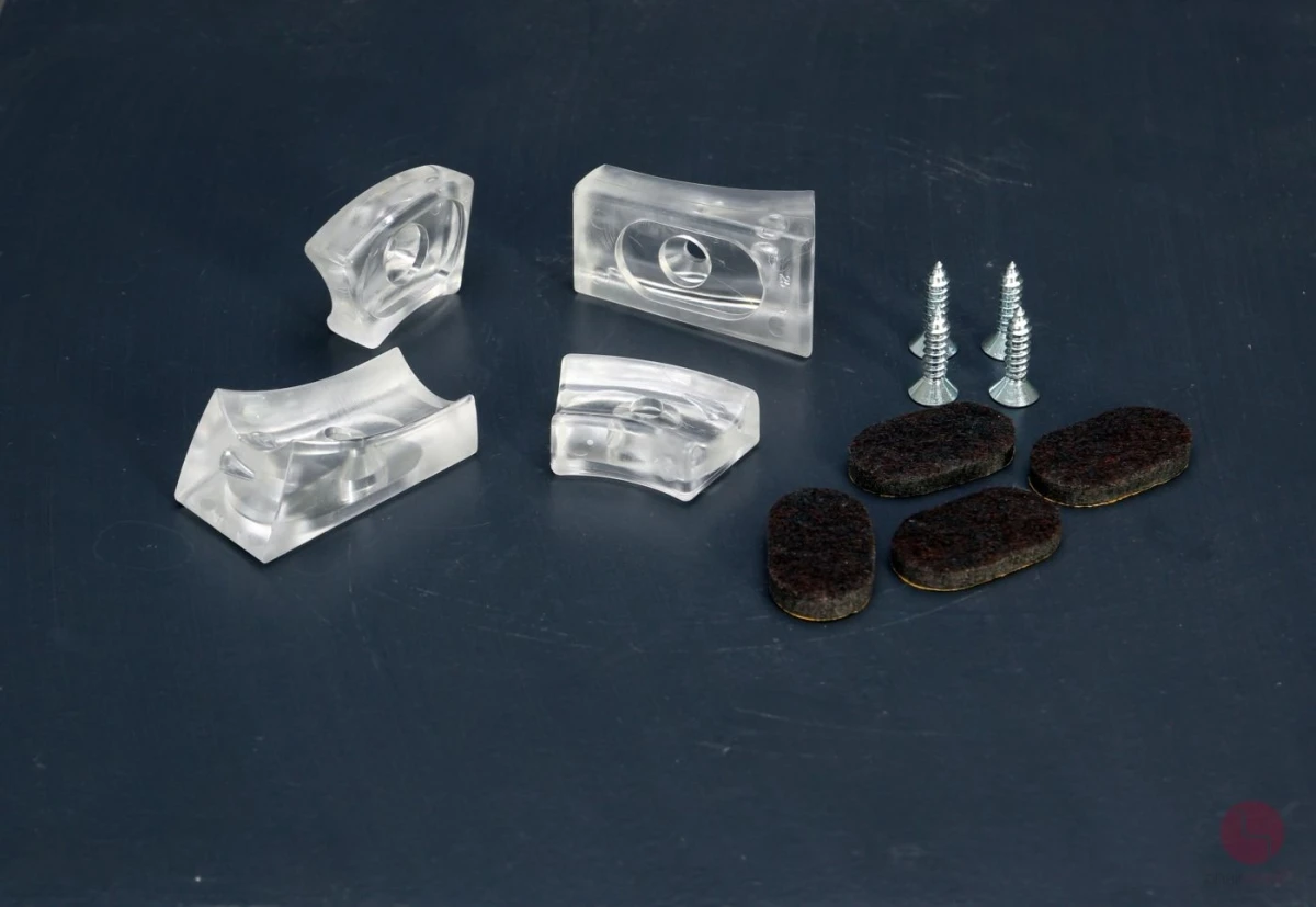 Filzgleiter-Set passend für Thonet Stahlrohrfreischwinger mit Loch (transluzent)