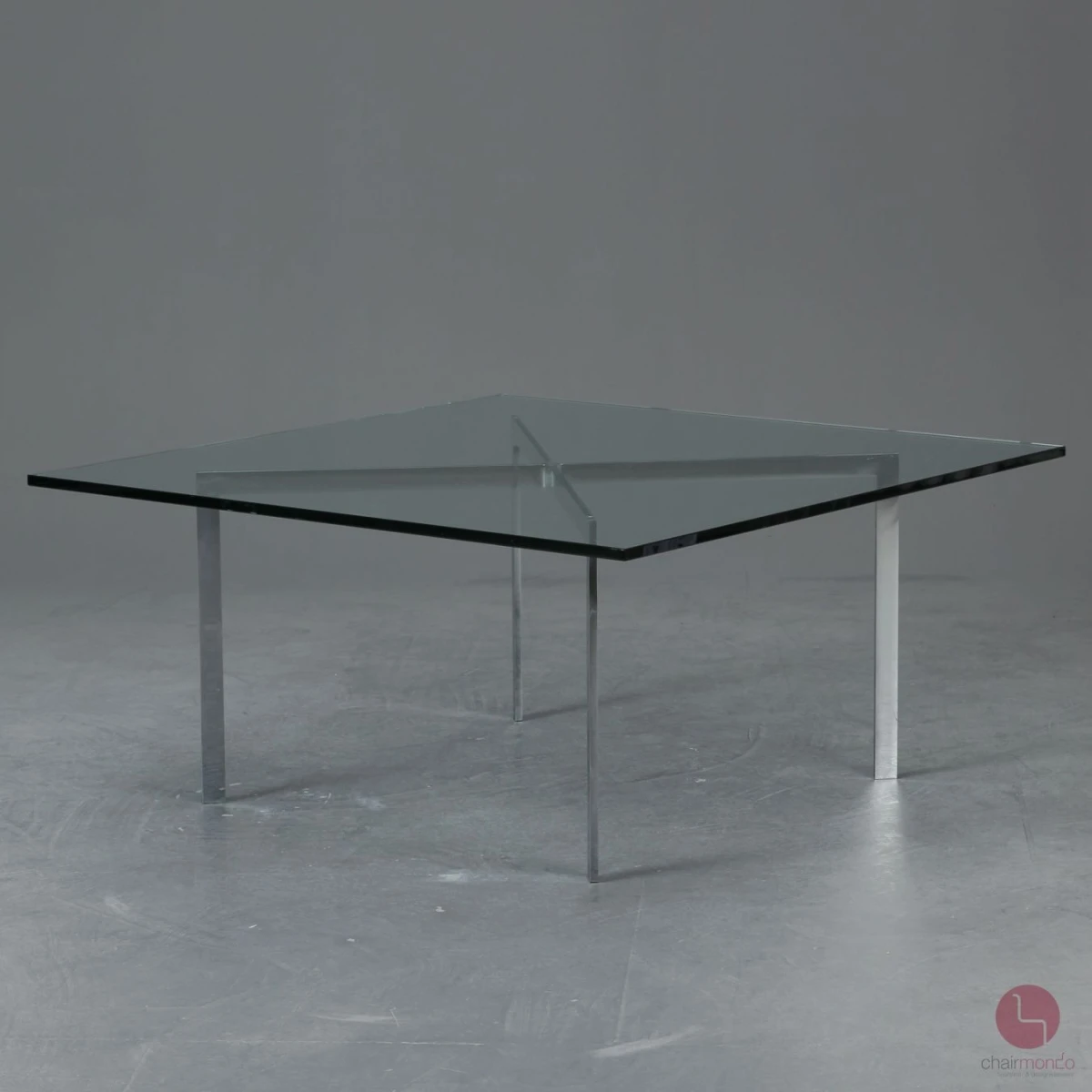 Knoll International Barcelona Table Couchtisch mit Glasplatte