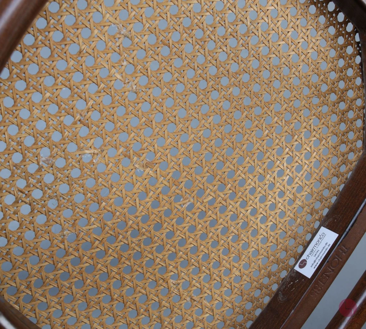 Thonet 214 Nussbaum Braun Bugholzstuhl mit Geflecht Vintage gebraucht