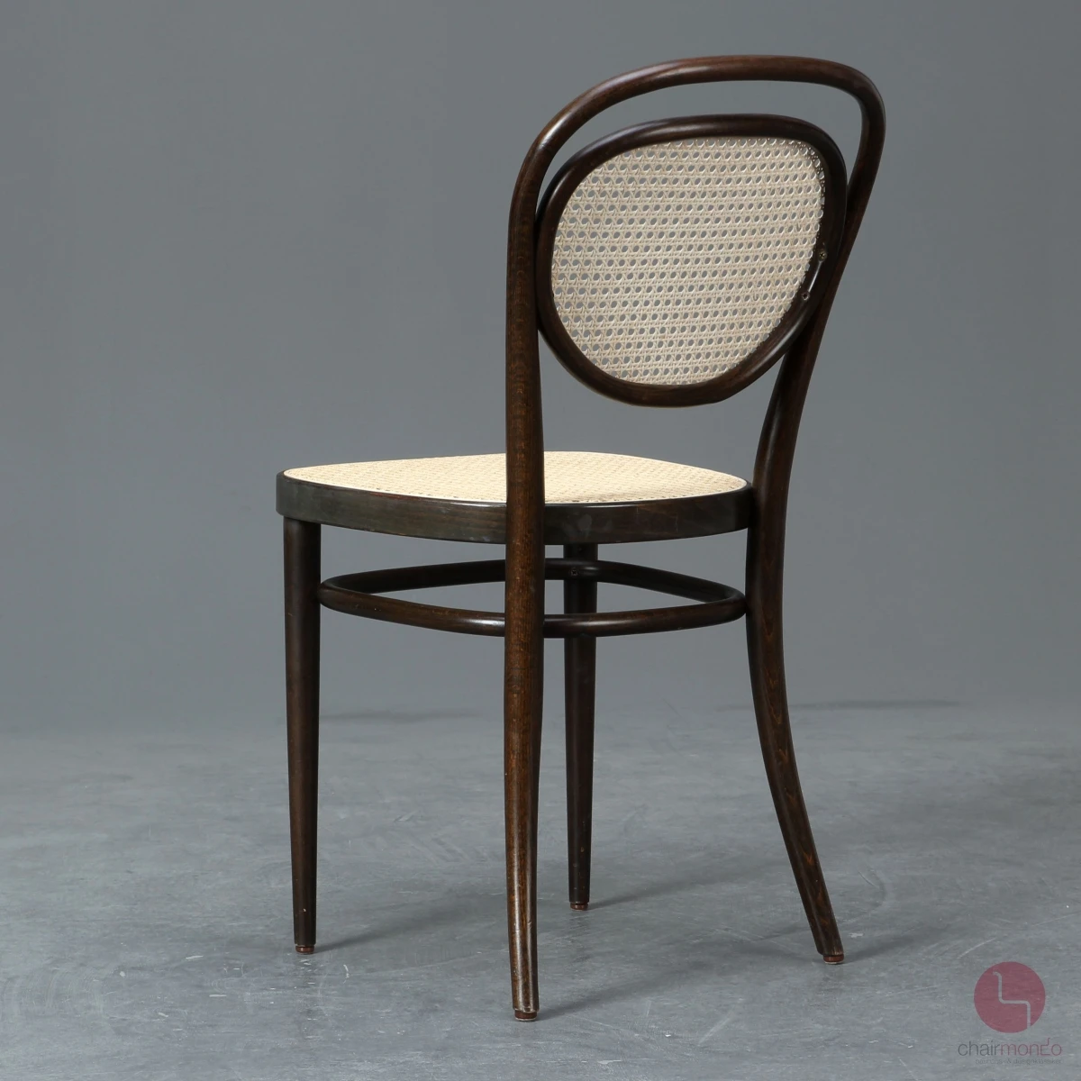 Thonet 215 R Dunkelbraun Bugholzstuhl mit neuem Geflecht gebraucht