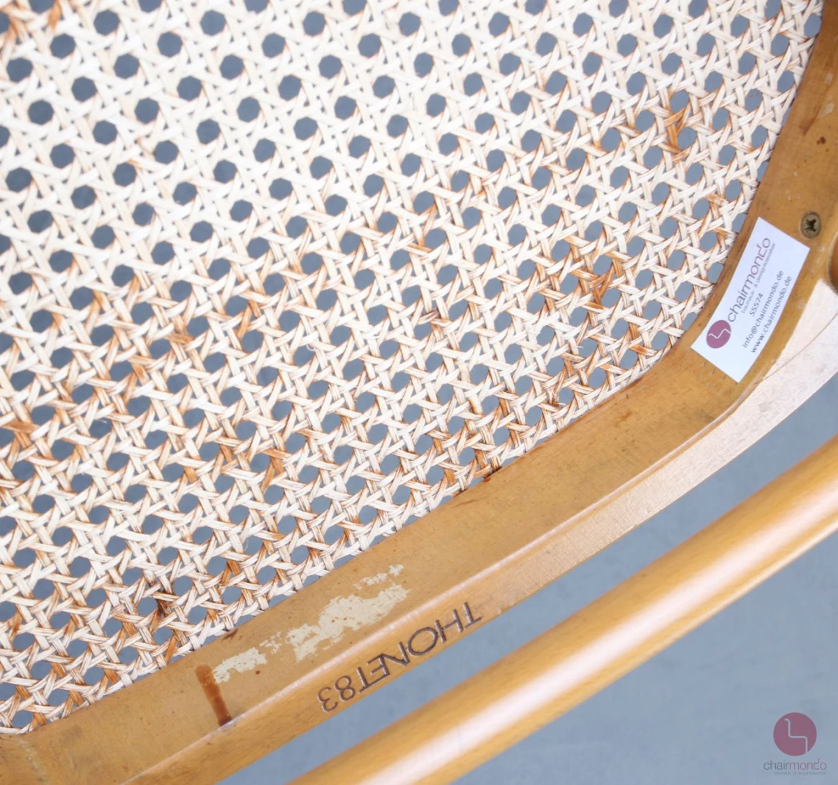 Thonet 215 RF Kirsche Bugholzstuhl mit Geflecht Buche gebraucht