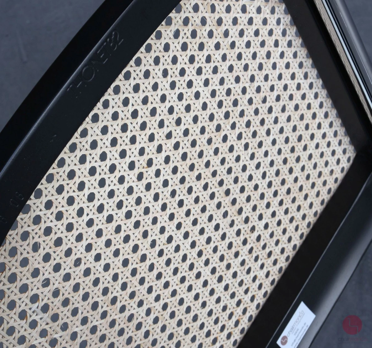 Thonet S32 Schwarz Freischwinger mit Wiener Geflecht Vintage