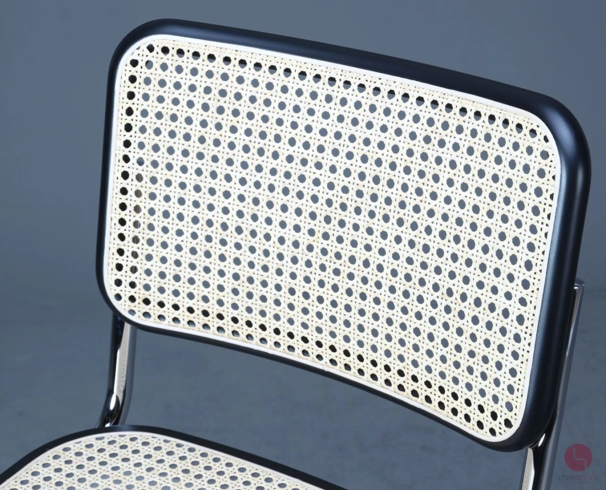 Thonet S32 VH Barstuhl mit Geflecht und Stützgewebe inkl. Filzgleiter