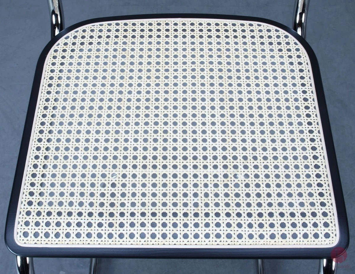 Thonet S32 VH Barstuhl mit Geflecht und Stützgewebe inkl. Filzgleiter