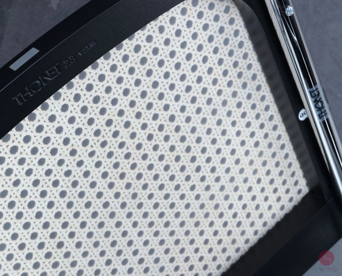 Thonet S32 VH Barstuhl mit Geflecht und Stützgewebe inkl. Filzgleiter