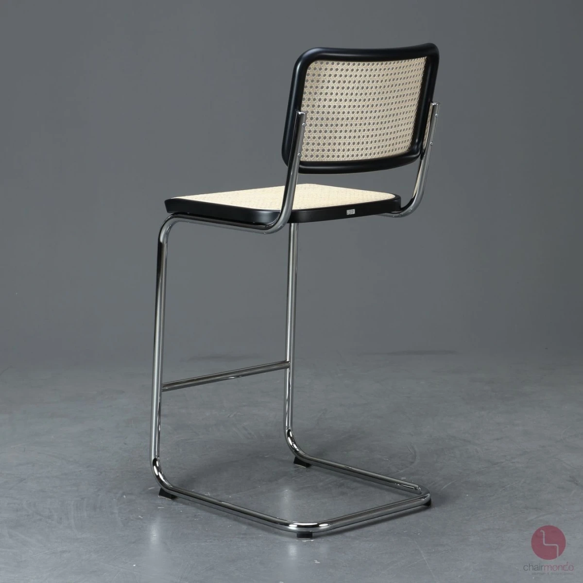 Thonet S32 VH Barstuhl mit Geflecht und Stützgewebe inkl. Filzgleiter