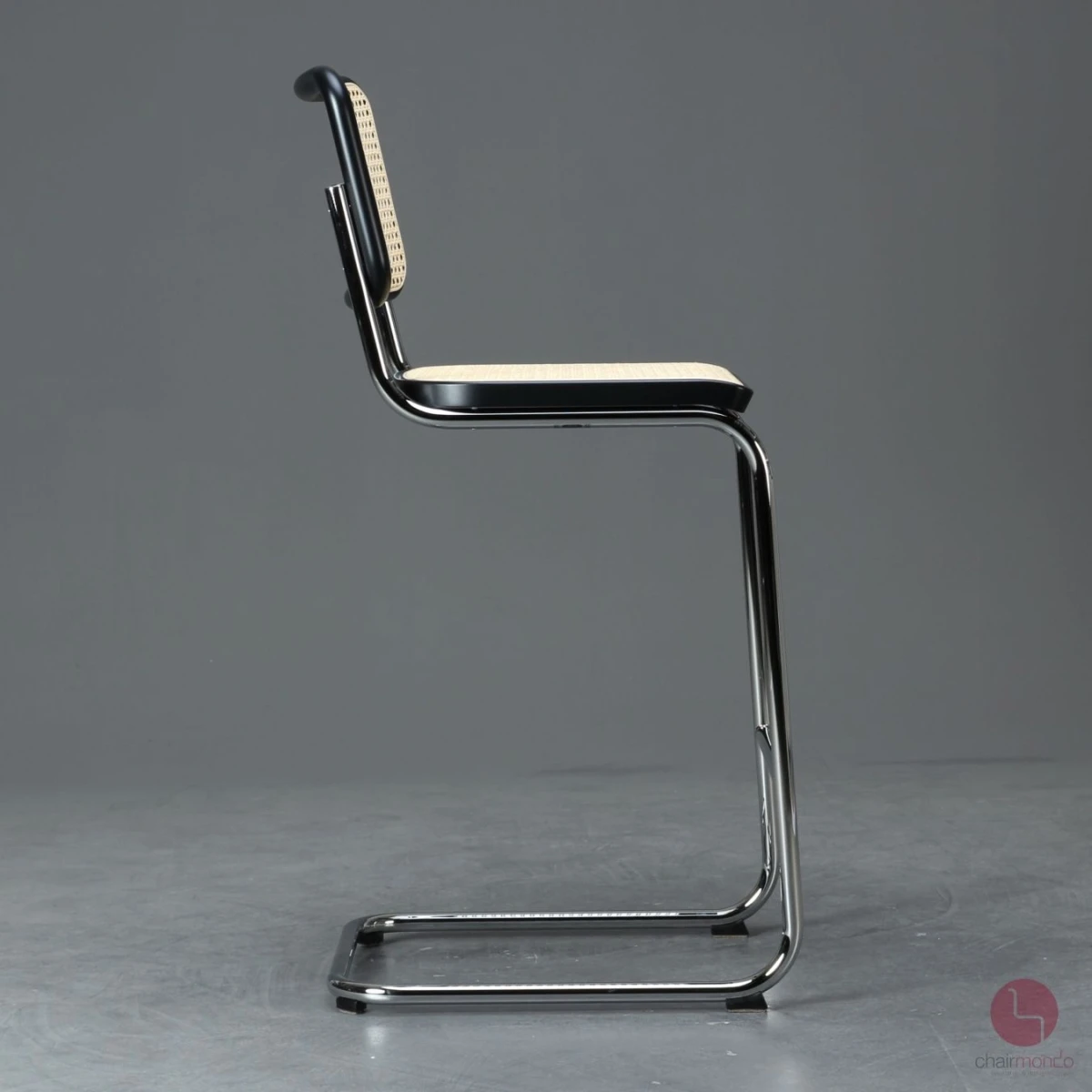 Thonet S32 VH Barstuhl mit Geflecht und Stützgewebe inkl. Filzgleiter