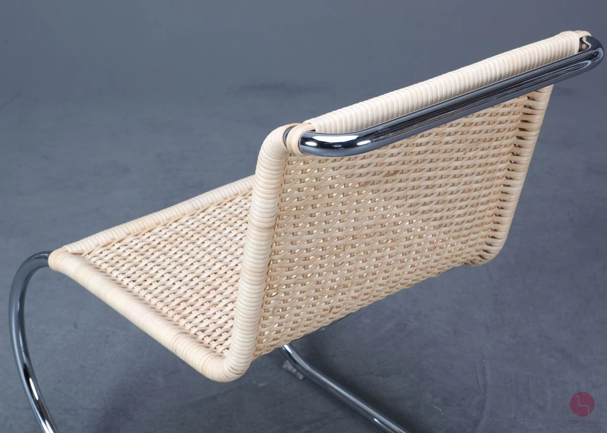 Thonet S533 R Freischwinger MR10 Sessel mit neuem Geflecht, gebraucht