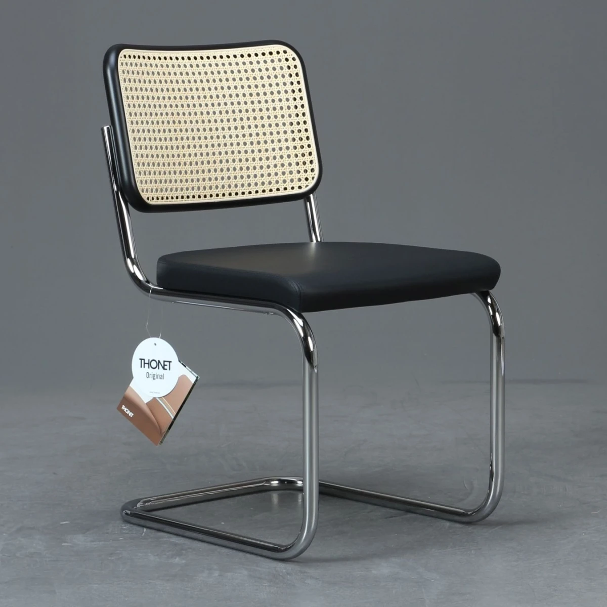 Thonet S32 SPV Freischwinger mit Geflecht und Sitzpolster NEU