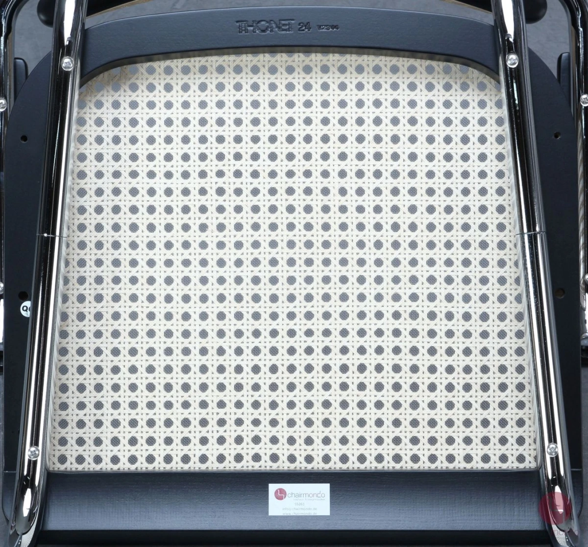 Thonet S64 V Freischwinger Schwarz mit Geflecht + Stützgewebe gebraucht