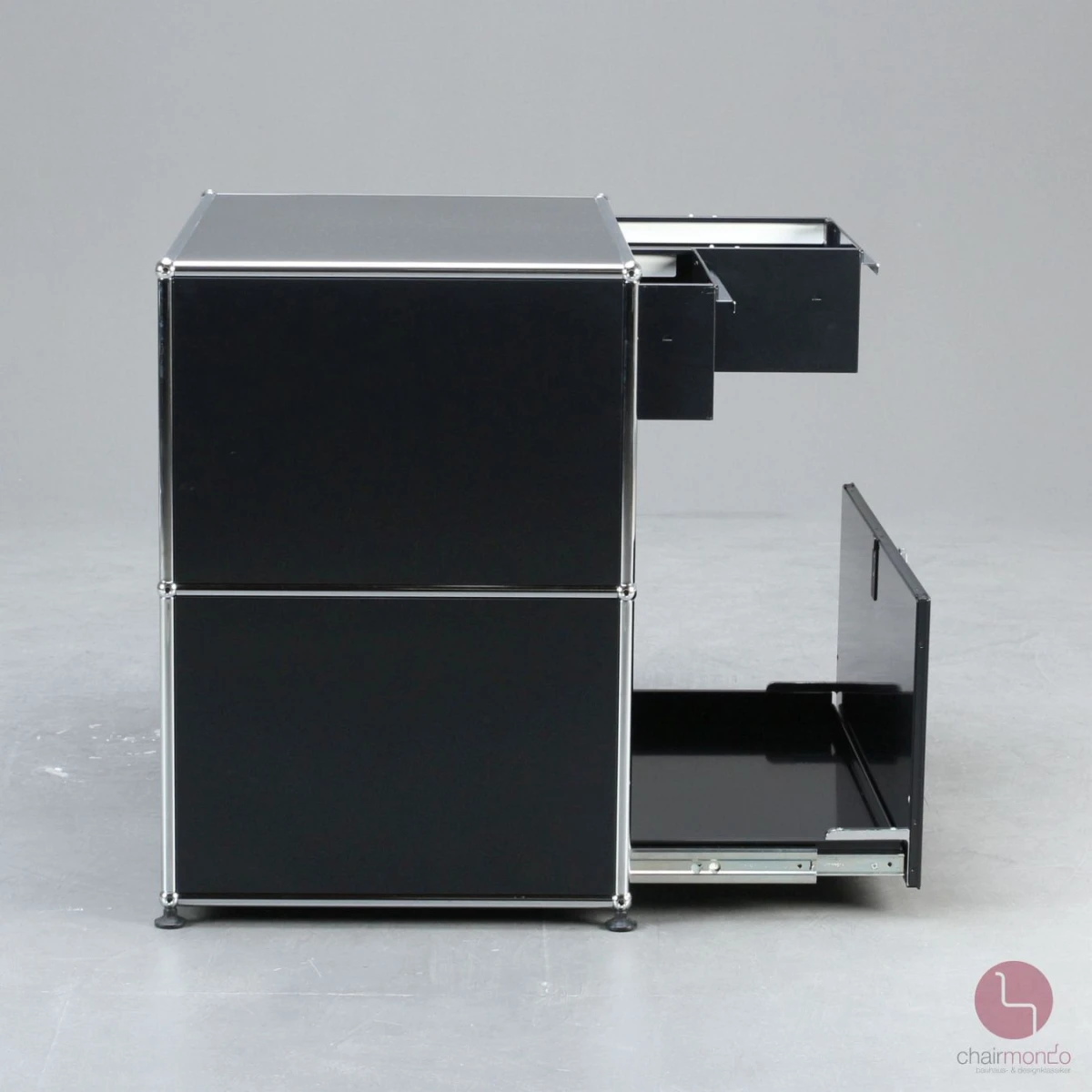 USM Haller Techniksideboard Schwarz mit Schubladen 75 x 75 x 50 cm gebraucht