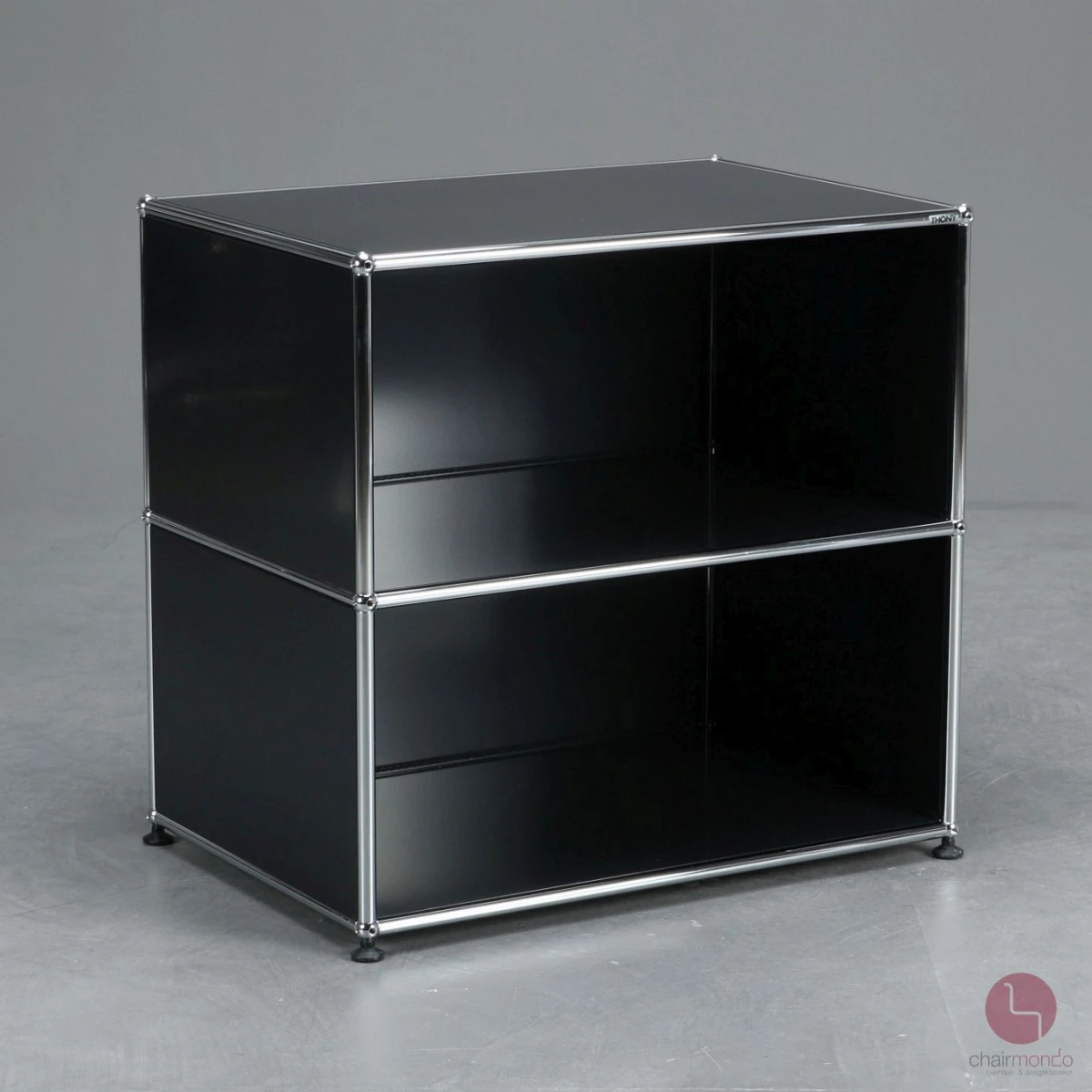 USM Haller Sideboard Schwarz mit zwei Fächern 75 x 75 x 50 cm gebraucht