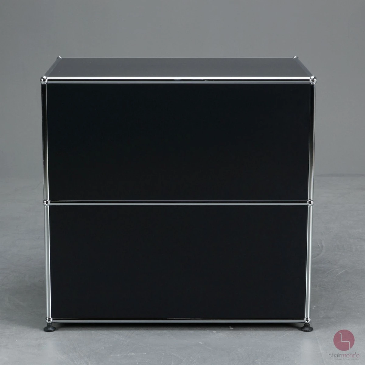 USM Haller Sideboard Schwarz mit zwei Fächern 75 x 75 x 50 cm gebraucht