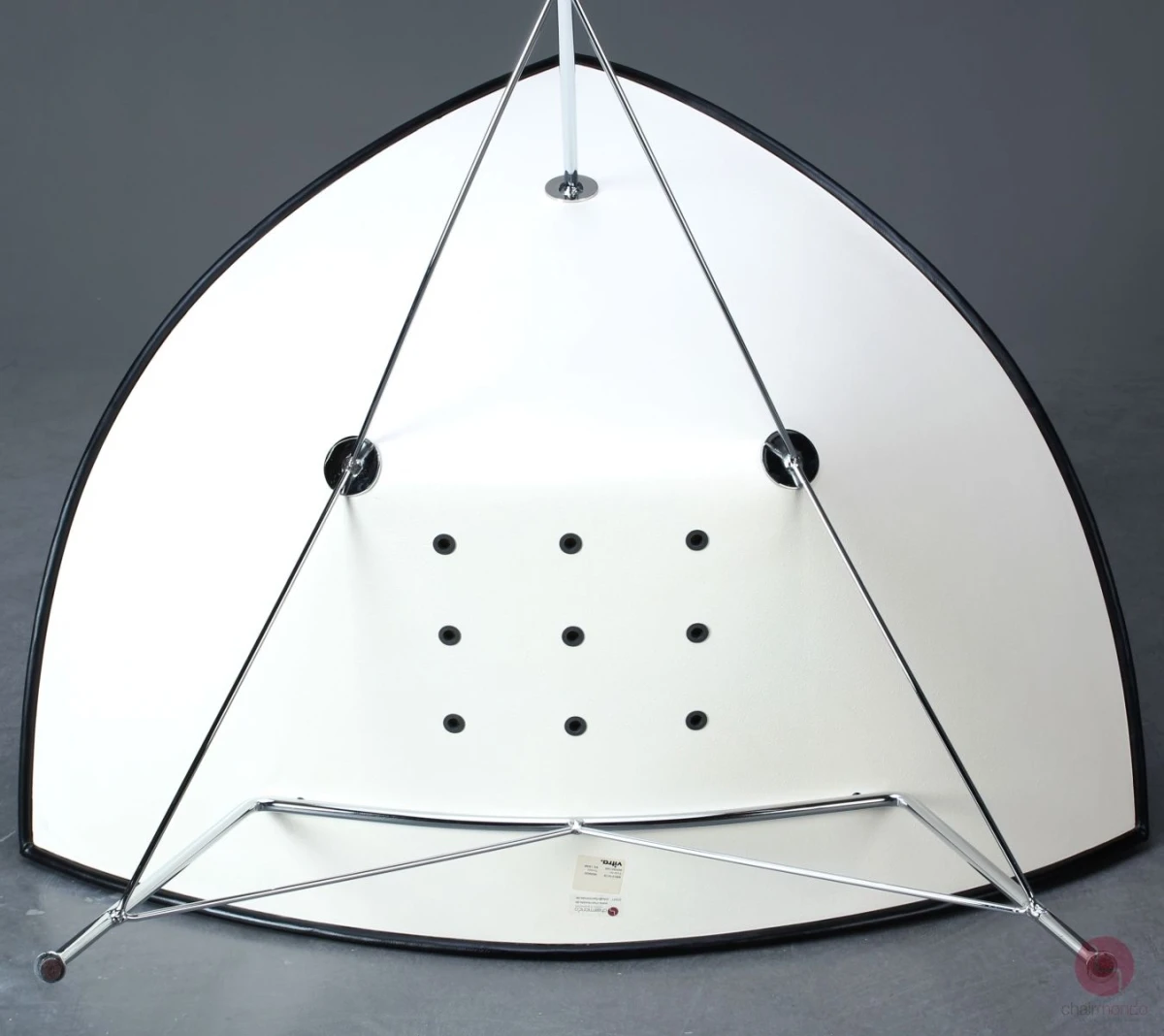 Vitra Coconut Chair Lounge Sessel Leder Schwarz Schale Weiß gebraucht