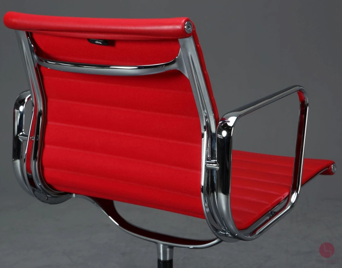 Vitra EA 108 Aluminium Chair Leder Rot 2014 gebraucht