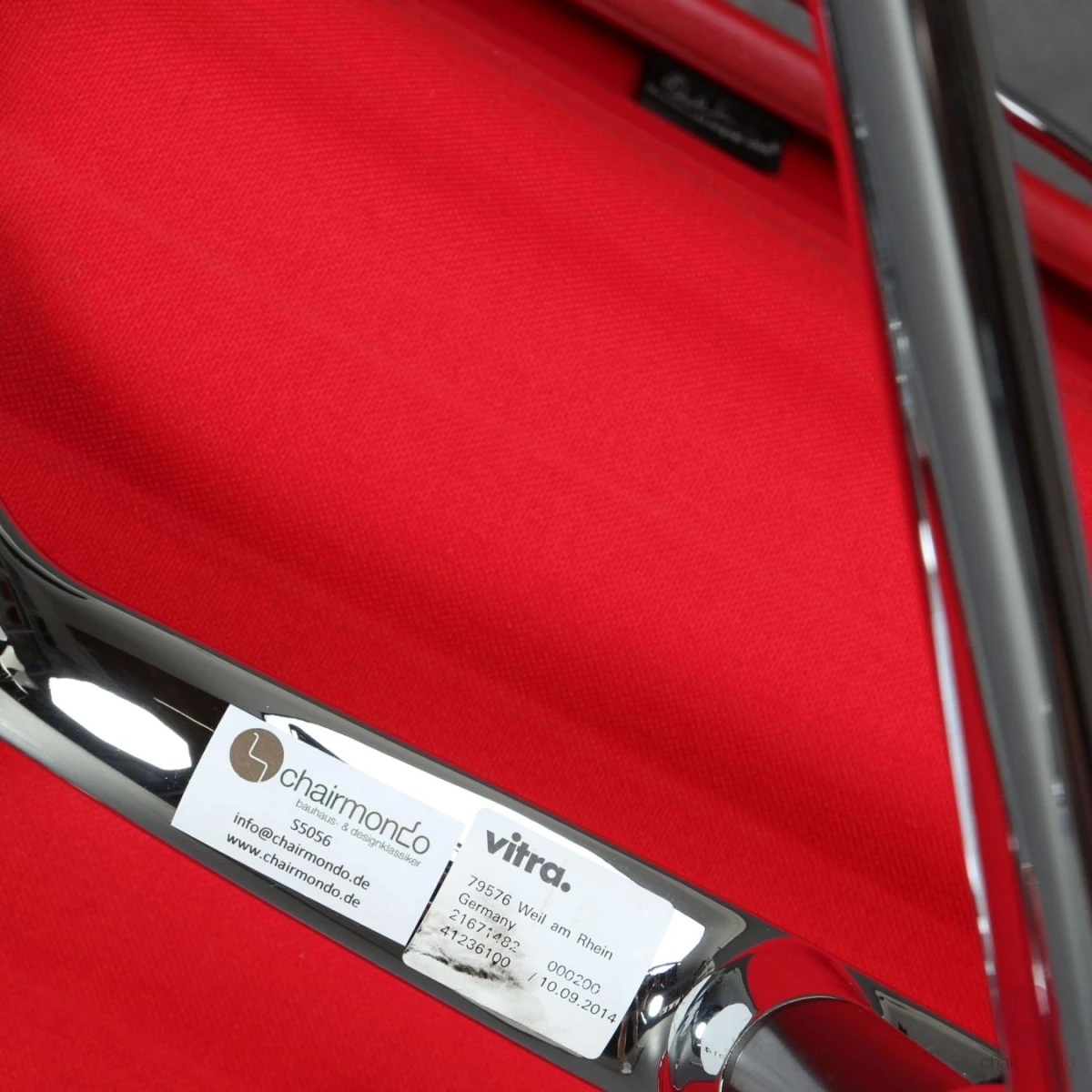 Vitra EA 108 Aluminium Chair Leder Rot 2014 gebraucht