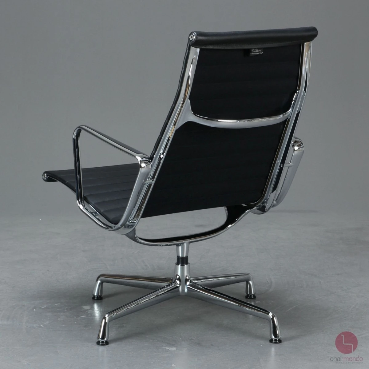 Vitra EA 116 Aluminium Chair Sessel Leder Schwarz gebraucht